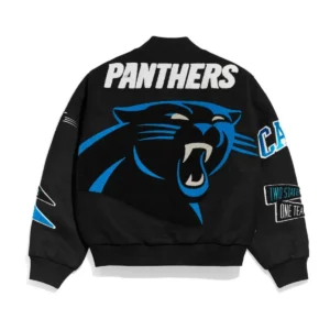 Carolina panthers pennant wool varsity jacket