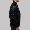 Charlotte hornets black tonal full snap bomber jacket