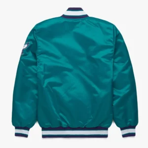 Charlotte hornets classic teal satin jacket
