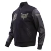 Charlotte hornets pro standard black and gold varsity jacket 1