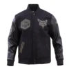 Charlotte hornets pro standard black and gold varsity jacket 2