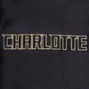 Charlotte hornets pro standard black and gold varsity jacket 8