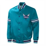 Charlotte Hornets Slider Blue Satin Jacket