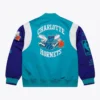 Charlotte hornets team origins teal bomber jacket