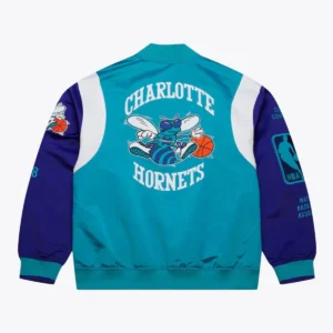 Charlotte hornets team origins teal bomber jacket