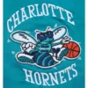 Charlotte hornets vintage logo aqua jacket