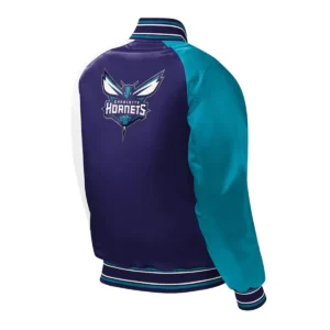 Charlotte hornets youth satin varsity jacket