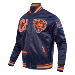 Chicago bears best of mens satin jacket