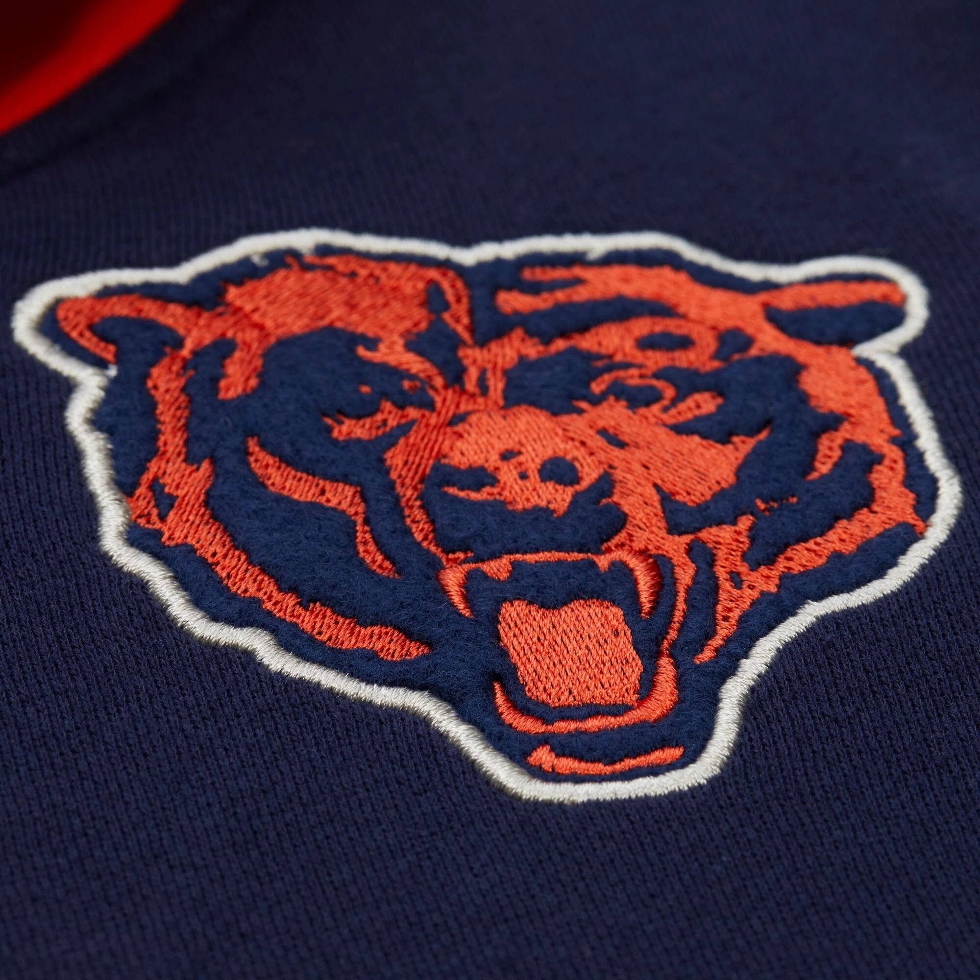 Chicago bears navy sideline fleece navy patch logo 2