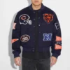Chicago bears pennant full snap jacket