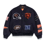 Chicago Bears Pennant Navy Wool Jacket