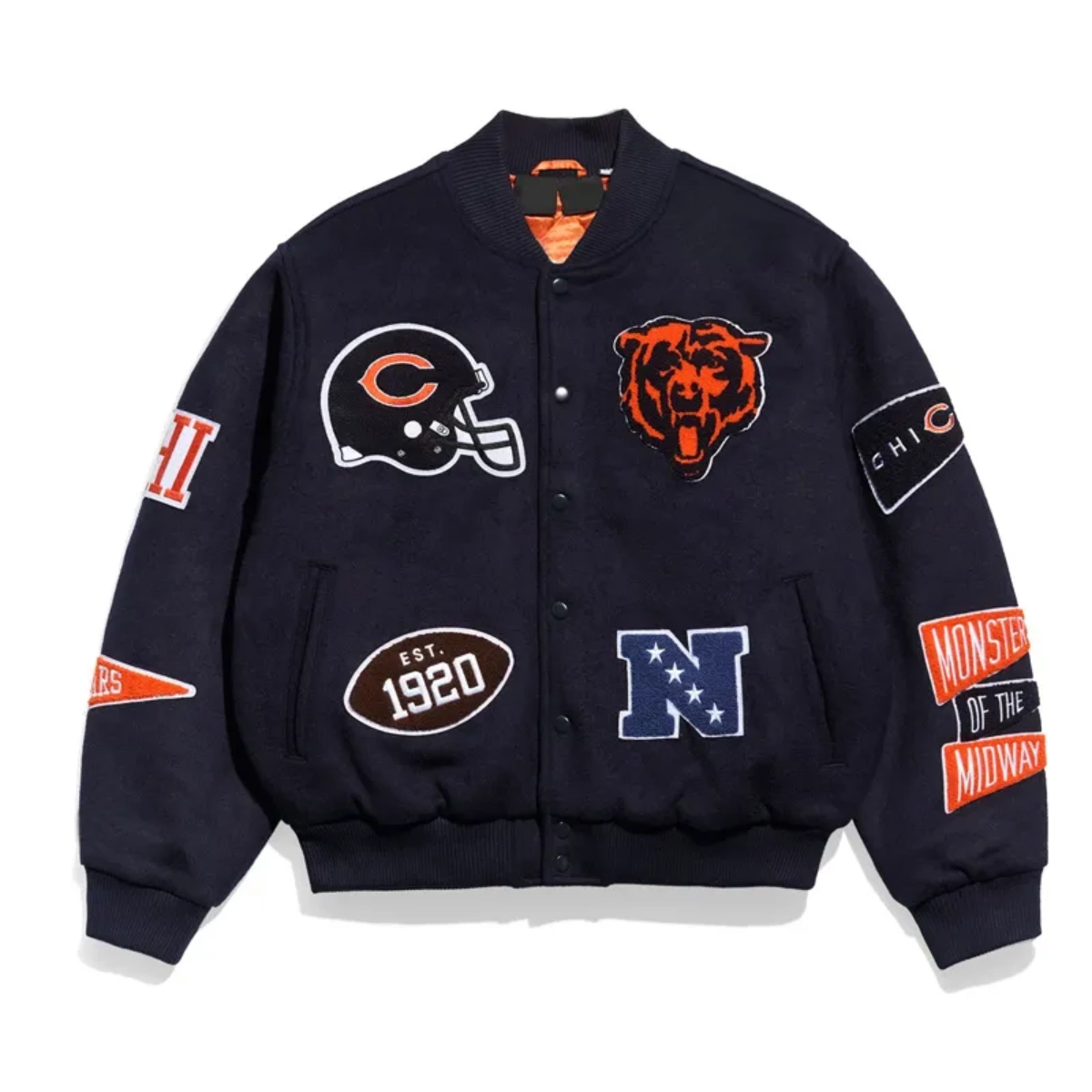 Chicago bears pennant jacket