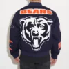 Chicago bears pennant wool varsity jacket