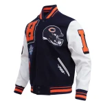Chicago Bears Mashup Wool/Leather Jacket