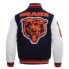 Chicago bears pro standard mashup wool and leather varsity jacket 4