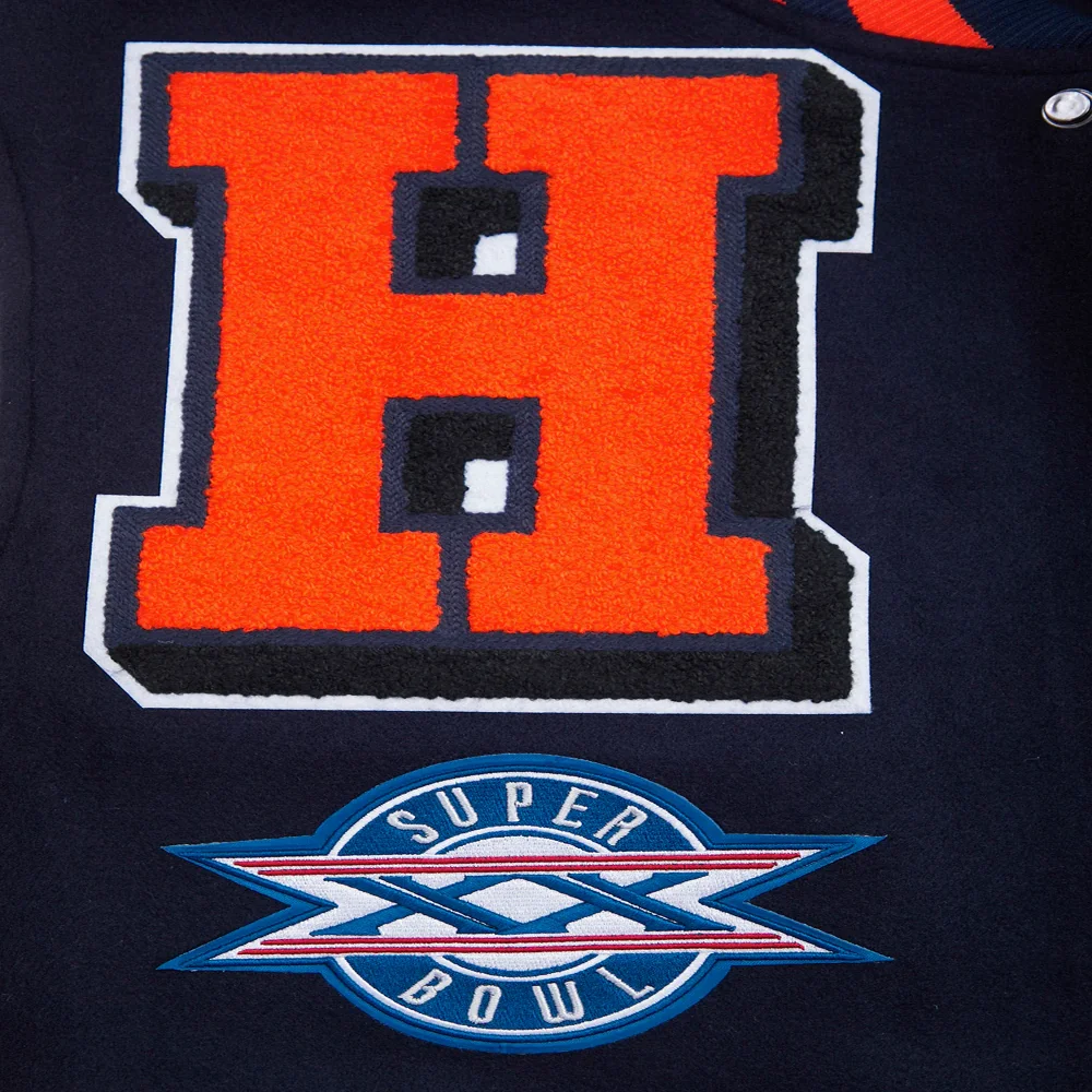 Chicago bears pro standard mashup wool and leather varsity jacket 6