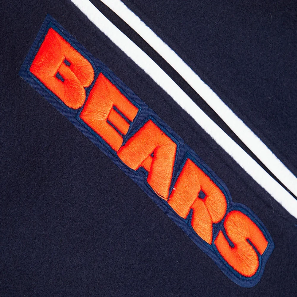 Chicago bears pro standard mashup wool and leather varsity jacket 7