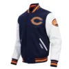 Chicago bears pro standard old english wool and leather varsity jacket 1