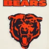 Chicago bears retro classic womens satin varsity jacket white black 3