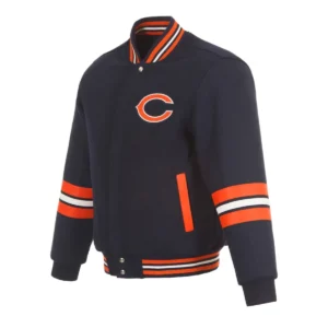 Chicago bears striped jacket