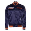 Chicago bears turn it up m satin varsity jacket