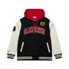 Chicago blackhawks black rinkside hooded jacket