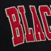 Chicago blackhawks black rinkside hooded team offcial logo