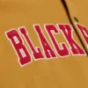 Chicago blackhawks browncream dusted hooded front detail