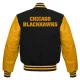 Chicago blackhawks letterman wool leather varsity jacket 1 1