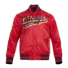Chicago blackhawks script tail satin varsity jacket red 1