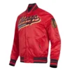 Chicago blackhawks script tail satin varsity jacket red 2
