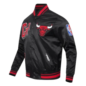 Chicago bulls best of mens black varsity jacket