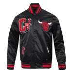 Chicago Bulls Best Of Satin Black Jacket