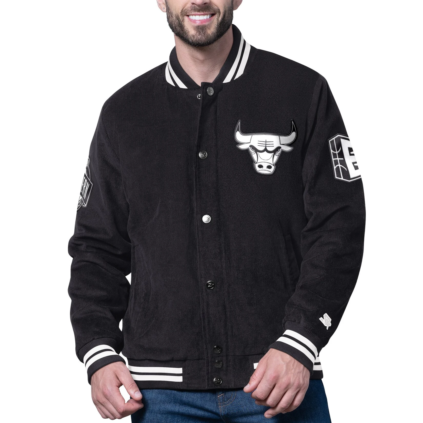Chicago bulls blackout corduroy jacket