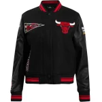 Chicago Bulls Retro Classic Women's Wool/Leather Jacket
