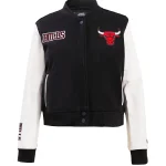 Chicago Bulls Women's Classic Wool/Leather Jacket