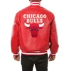 Chicago bulls full real leather varsity jacket red 2
