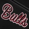 Chicago bulls mashup black wool leather varsity jacket 6
