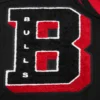 Chicago bulls mashup black wool leather varsity jacket 7