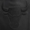 Chicago bulls mashup black wool leather varsity jacket 9