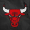 Chicago bulls mashup full snap satin varsity black jacket 3
