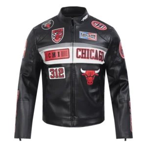 Chicago bulls moto jacket