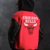 Chicago bulls nba wool leather varsity jacket