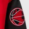 Chicago bulls ovo x nba wool leather sleeve logo