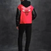 Chicago bulls ovo x wool leather varsity jacket