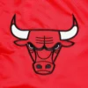 Chicago bulls pick roll full snap satin varsity jacket red