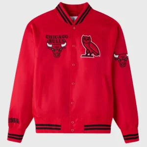Chicago bulls playboy red satin jacket