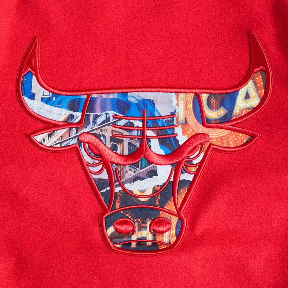 Chicago bulls pro standard city centric wool and leather varsity jacket 9