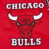 Chicago bulls retro classic full snap satin varsity jacket red 5