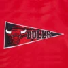 Chicago bulls retro classic full snap satin varsity jacket red 7